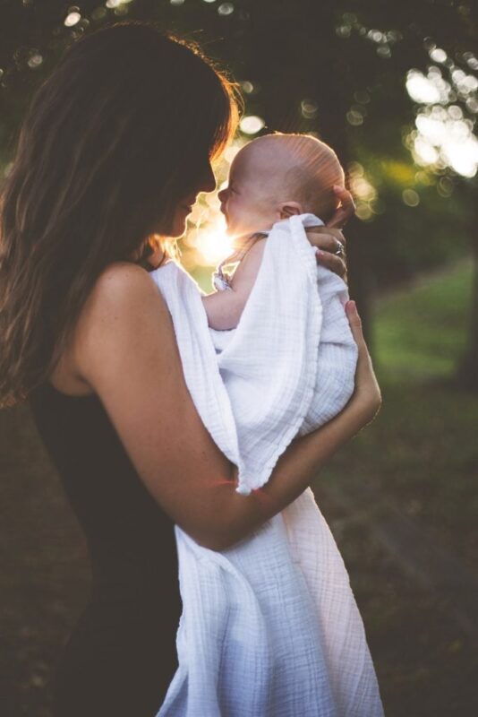 Breastfeeding Mummy And Baby Happy
