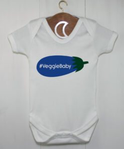 Aubergine Veggie Baby Grow | Veggie Baby Clothing