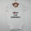 Superhero Dad Baby Grow Fathers Day Gift