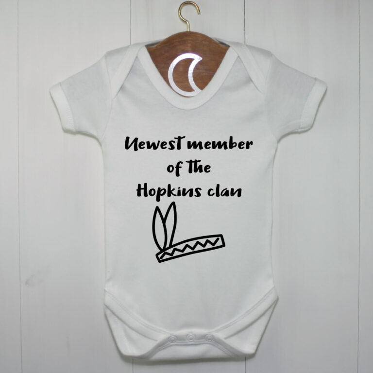 Clan Feathers Baby Grow | Newest Member Gift