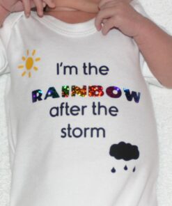 Im The Rainbow After The Storm Baby Grow Pic