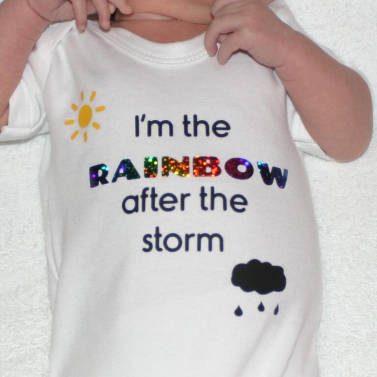 Im The Rainbow After The Storm Baby Grow Pic