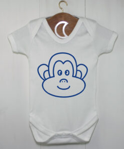 Monkey Baby Grow Royal Blue