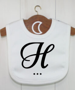 Monogram Baby Bib H