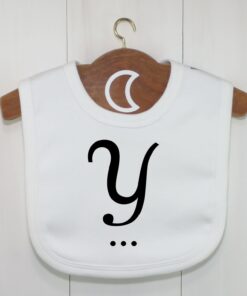 Monogram Baby Bib Y