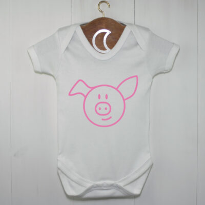 Pig Baby Grow Pink | Farm Baby Gifts