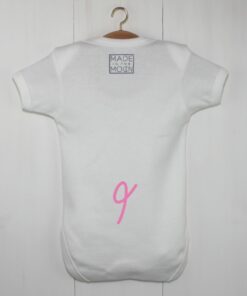 Pig Tail Baby Grow Pink