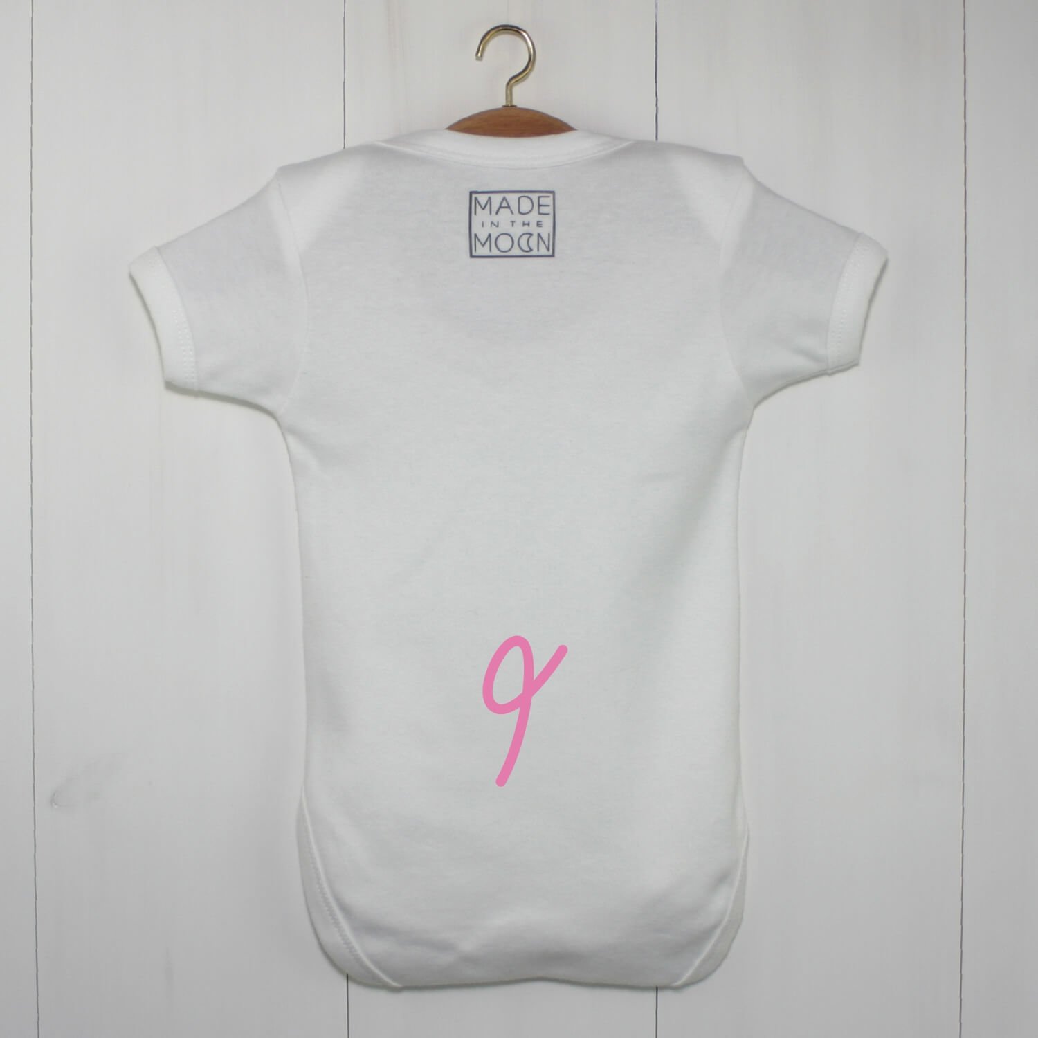 Pig Tail Baby Grow Pink
