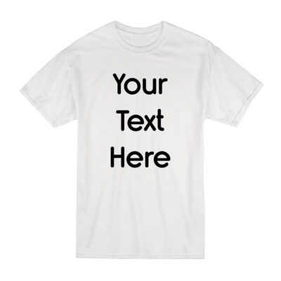 Write Your Text On A T-Shirt Black | Name On T-Shirt UK | Bulk T-Shirts Printed