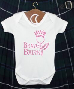 Thistle Baby Grow Pink